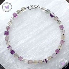 Fluorite Cube Bracelet